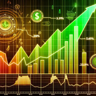 Imagem de gráfico subida de ações de bolsa de valores-1