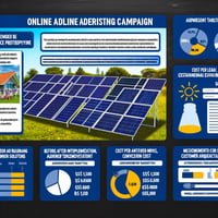 Painel de acompanhamento de anúncios para energia solar